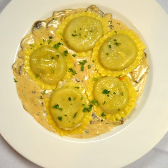 Truffle Mushroom Ravioli.