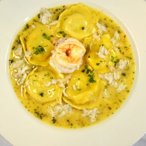 Seafood Ravioli.