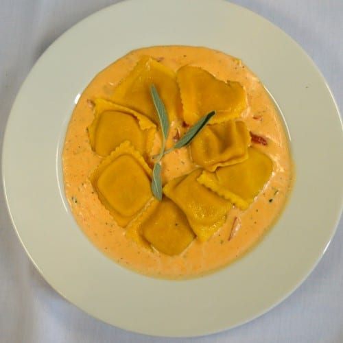 Butternut Squash Ravioli.